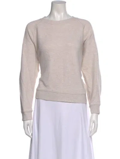 Pre-owned Jenni Kayne Crew Neck Long Sleeve Sweatshirt In Gray