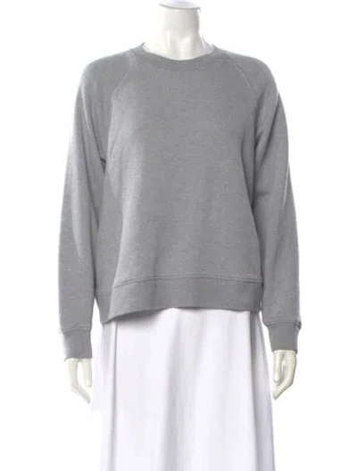 Pre-owned Jenni Kayne Crew Neck Long Sleeve Sweatshirt In Gray