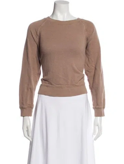 Pre-owned Jenni Kayne Crew Neck Long Sleeve Sweatshirt In Neutral