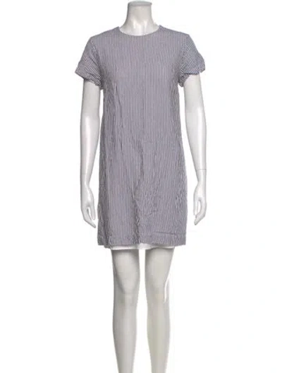 Pre-owned Jenni Kayne Crew Neck Mini Dress In Multi