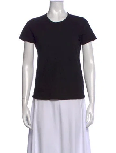 Pre-owned Jenni Kayne Crew Neck Short Sleeve T-shirt In Black