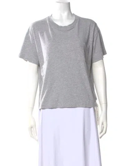 Pre-owned Jenni Kayne Crew Neck Short Sleeve T-shirt In Gray