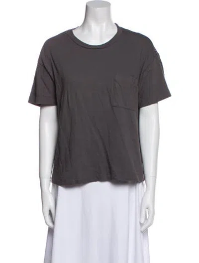 Pre-owned Jenni Kayne Crew Neck Short Sleeve T-shirt In Gray