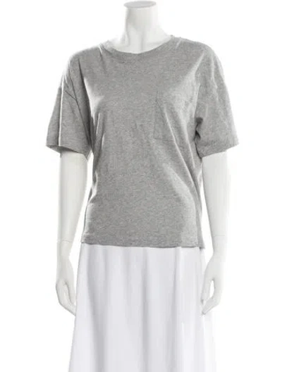 Pre-owned Jenni Kayne Crew Neck Short Sleeve T-shirt In Gray