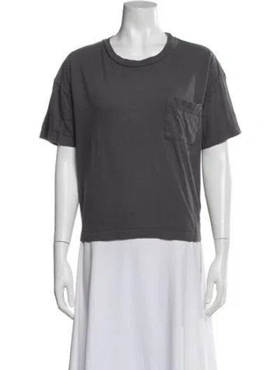 Pre-owned Jenni Kayne Crew Neck Short Sleeve T-shirt In Gray