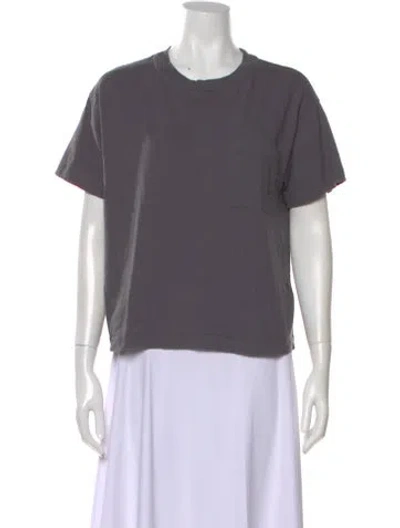 Pre-owned Jenni Kayne Crew Neck Short Sleeve T-shirt In Gray