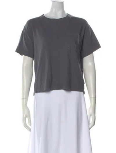 Pre-owned Jenni Kayne Crew Neck Short Sleeve T-shirt In Gray