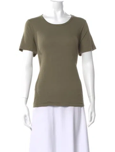 Pre-owned Jenni Kayne Crew Neck Short Sleeve T-shirt In Green