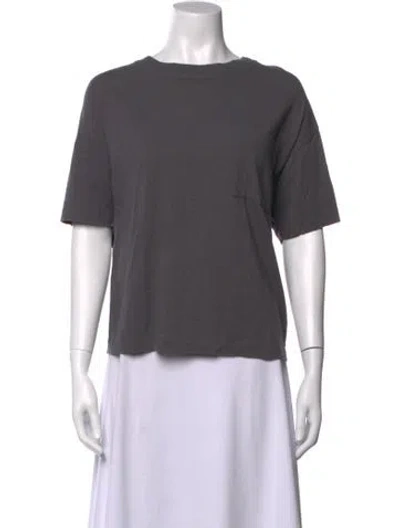 Pre-owned Jenni Kayne Crew Neck Short Sleeve T-shirt In Grey