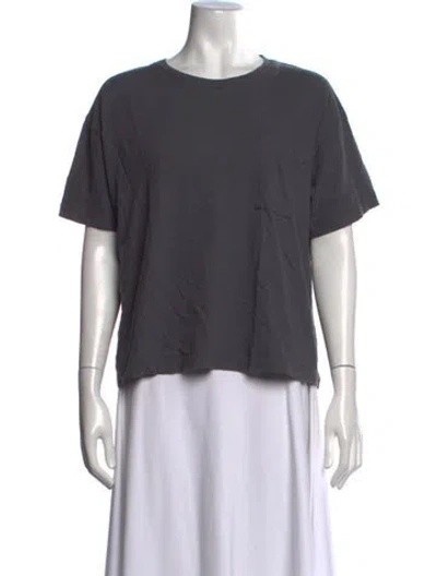 Pre-owned Jenni Kayne Crew Neck Short Sleeve T-shirt In Grey