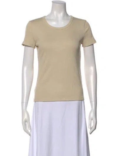 Pre-owned Jenni Kayne Crew Neck Short Sleeve T-shirt In Neutral