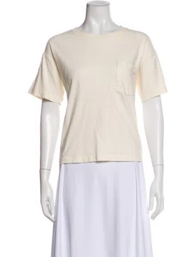 Pre-owned Jenni Kayne Crew Neck Short Sleeve T-shirt In Neutral