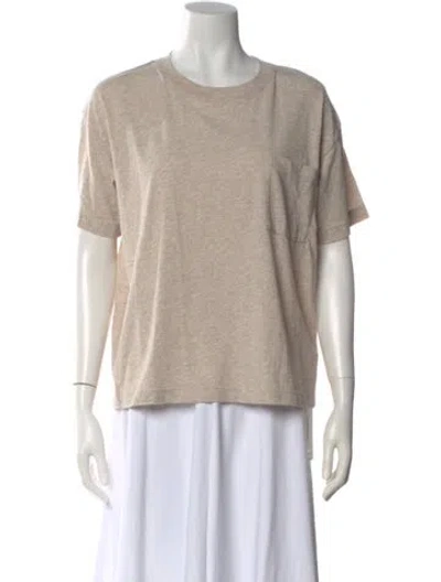 Pre-owned Jenni Kayne Crew Neck Short Sleeve T-shirt In Neutral
