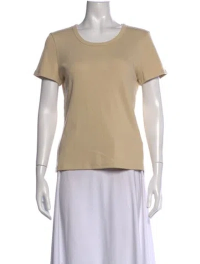 Pre-owned Jenni Kayne Crew Neck Short Sleeve T-shirt In Neutrals