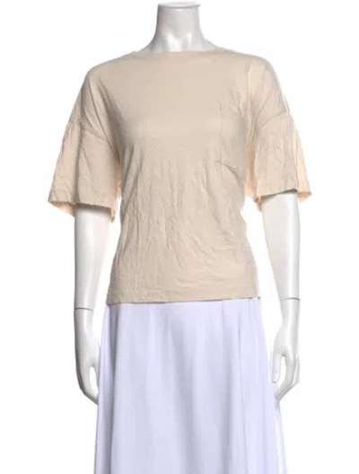 Pre-owned Jenni Kayne Crew Neck Short Sleeve T-shirt In Neutrals