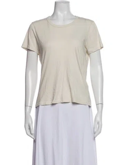 Pre-owned Jenni Kayne Crew Neck Short Sleeve T-shirt In Neutrals
