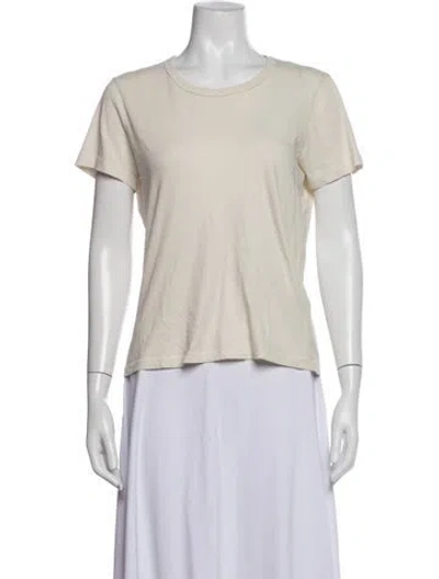 Pre-owned Jenni Kayne Crew Neck Short Sleeve T-shirt In Neutrals