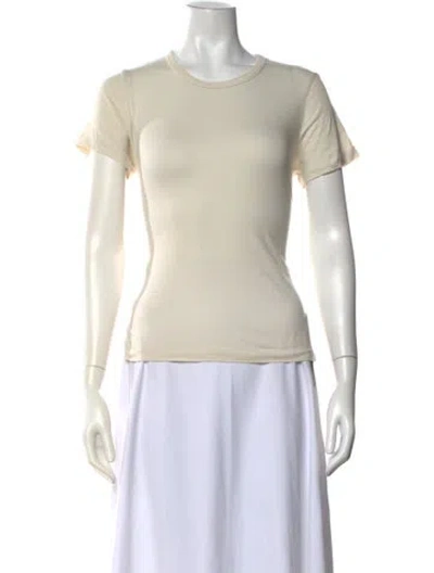 Pre-owned Jenni Kayne Crew Neck Short Sleeve T-shirt In Neutrals