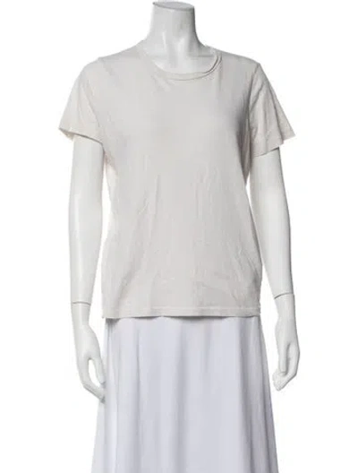 Pre-owned Jenni Kayne Crew Neck Short Sleeve T-shirt In Neutrals