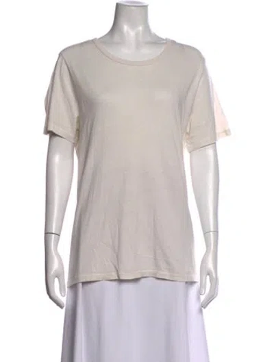 Pre-owned Jenni Kayne Crew Neck Short Sleeve T-shirt In Neutrals