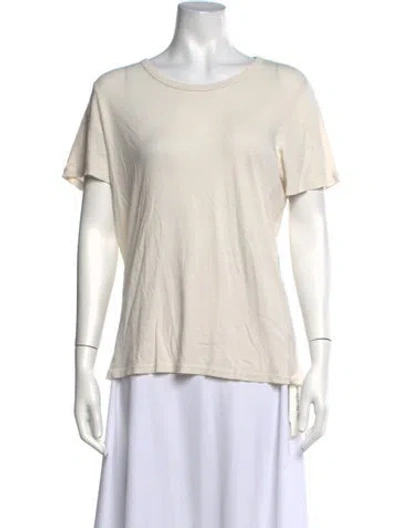 Pre-owned Jenni Kayne Crew Neck Short Sleeve T-shirt In Neutrals