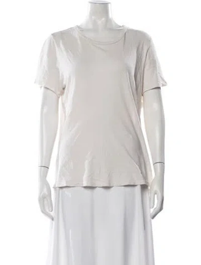 Pre-owned Jenni Kayne Crew Neck Short Sleeve T-shirt In Neutrals