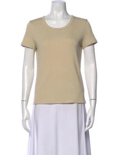 Pre-owned Jenni Kayne Crew Neck Short Sleeve T-shirt In Neutrals