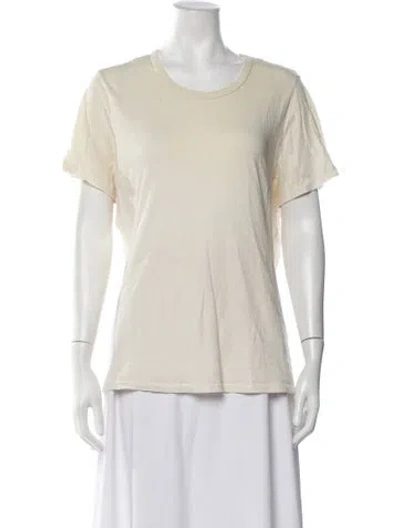 Pre-owned Jenni Kayne Crew Neck Short Sleeve T-shirt In Neutrals