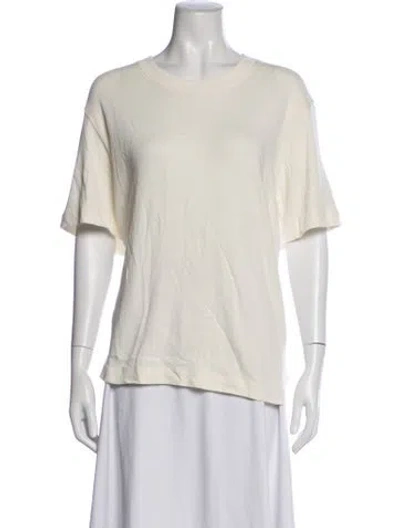 Pre-owned Jenni Kayne Crew Neck Short Sleeve T-shirt W/ Tags In Neutrals