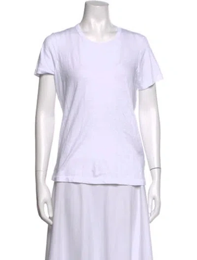 Pre-owned Jenni Kayne Crew Neck Short Sleeve T-shirt W/ Tags In White