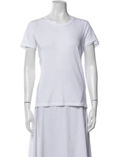 Pre-owned Jenni Kayne Crew Neck Short Sleeve T-shirt W/ Tags In White