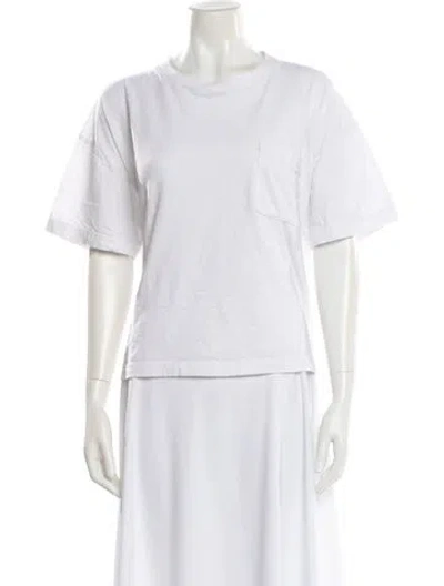 Pre-owned Jenni Kayne Crew Neck Short Sleeve T-shirt In White