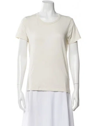 Pre-owned Jenni Kayne Crew Neck Short Sleeve T-shirt In White