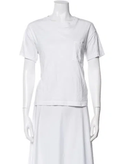 Pre-owned Jenni Kayne Crew Neck Short Sleeve T-shirt In White