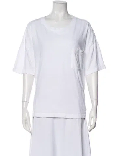 Pre-owned Jenni Kayne Crew Neck Short Sleeve T-shirt In White