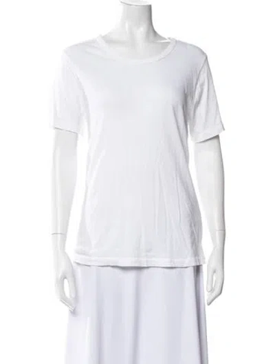 Pre-owned Jenni Kayne Crew Neck Short Sleeve T-shirt In White