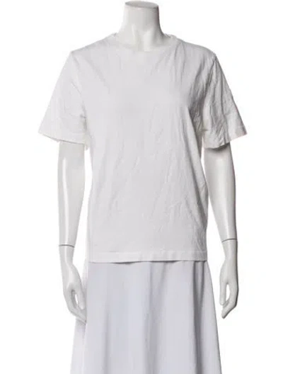 Pre-owned Jenni Kayne Crew Neck Short Sleeve T-shirt In White