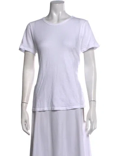 Pre-owned Jenni Kayne Crew Neck Short Sleeve T-shirt In White