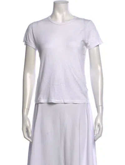 Pre-owned Jenni Kayne Crew Neck Short Sleeve T-shirt In White