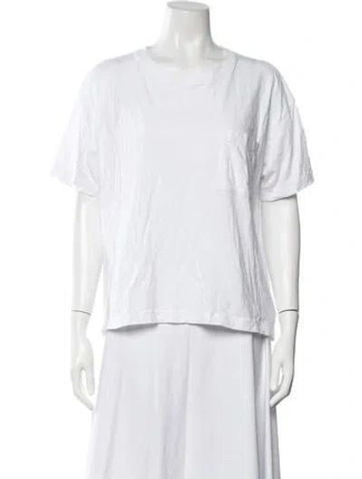 Pre-owned Jenni Kayne Crew Neck Short Sleeve T-shirt In White