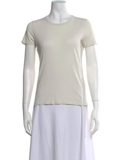 Pre-owned Jenni Kayne Crew Neck Short Sleeve T-shirt In White
