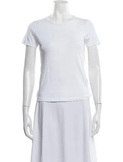 Pre-owned Jenni Kayne Crew Neck Short Sleeve T-shirt In White
