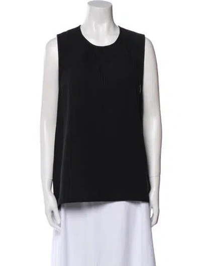 Pre-owned Jenni Kayne Crew Neck Sleeveless Top In Black