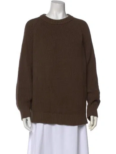 Pre-owned Jenni Kayne Crew Neck Sweater In Brown
