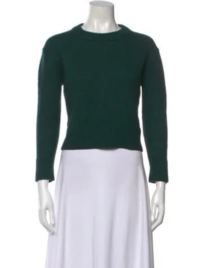 Pre-owned Jenni Kayne Crew Neck Sweater In Green