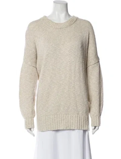 Pre-owned Jenni Kayne Crew Neck Sweater In Neutral