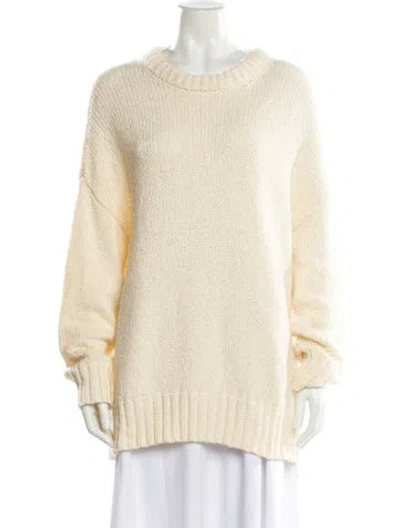 Pre-owned Jenni Kayne Crew Neck Sweater In Neutral