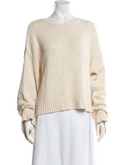 Pre-owned Jenni Kayne Crew Neck Sweater In Neutrals