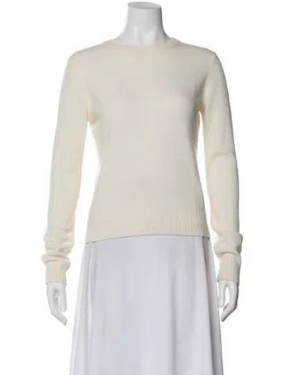Pre-owned Jenni Kayne Crew Neck Sweater In White