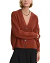 Jenni Kayne Womens Cropped Cashmere Knit Cardigan Cardigan Rust Xs In Brown